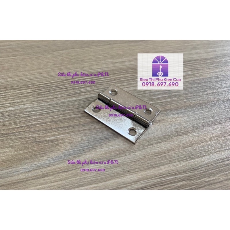 Bản lề lá inox cửa tủ 4cm