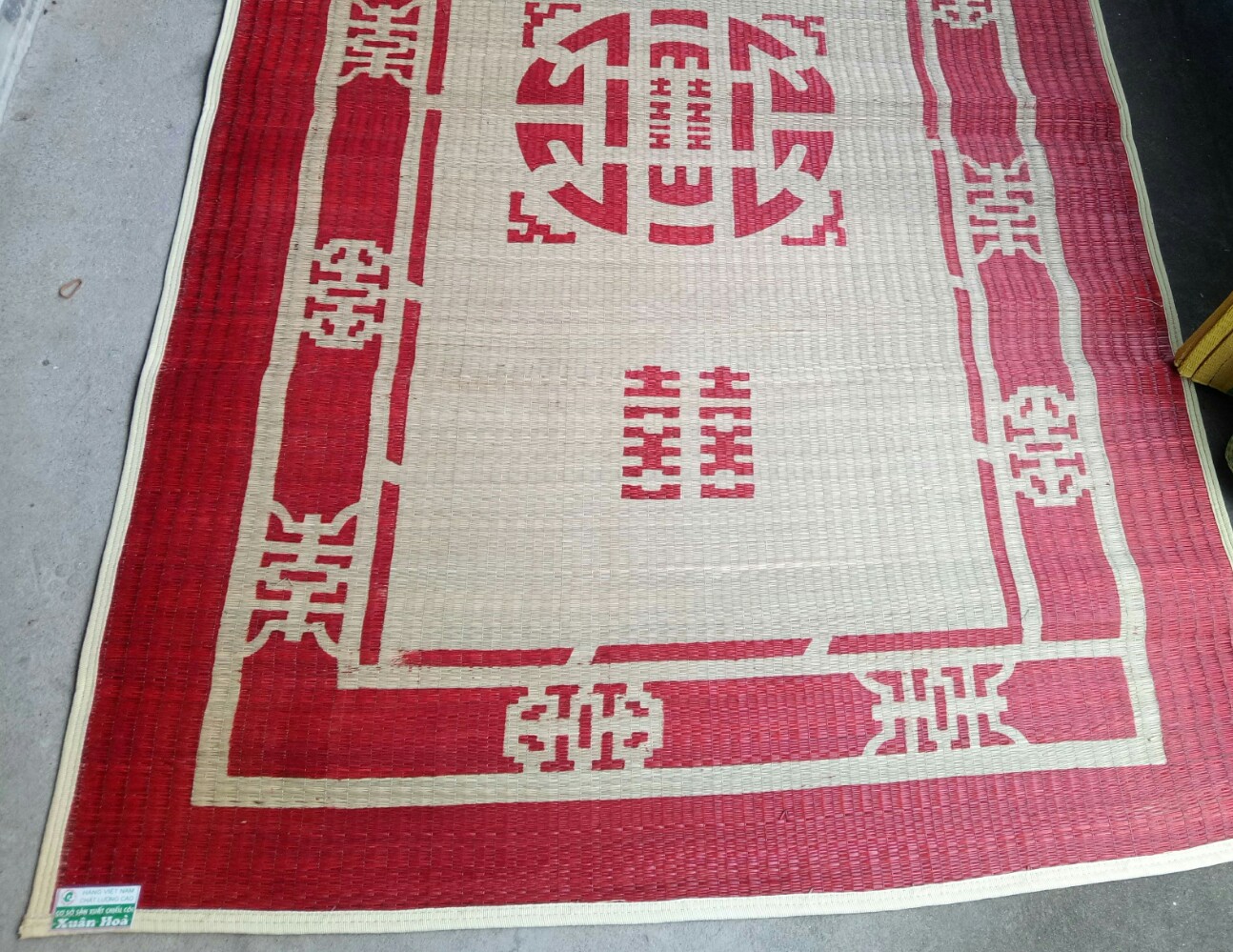 CHIẾU CÓI MAY MÉP  1M8*2M CAO CẤP IN HOA