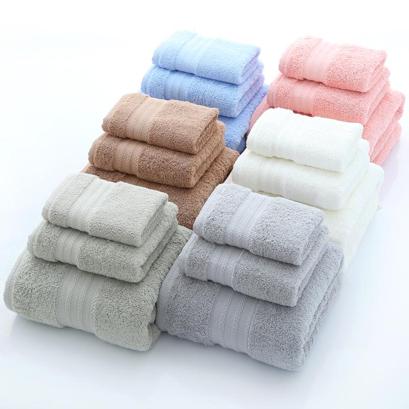 Khăn Tắm 100% Cotton Người Lớn Mềm Mại 100% Cotton Hút Nước Lớn Khăn Mặt Nhanh Khô Cotton Chất Lượng Cao Khăn Tắm Khăn Mặt Set Bộ Series