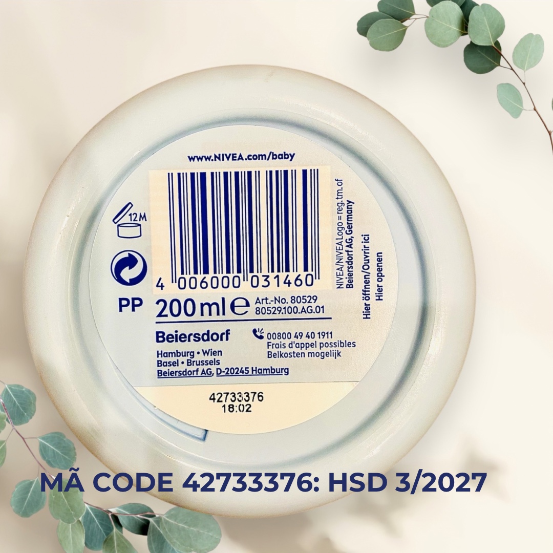 Kem Dưỡng Da Nivea Baby Soft Creme 200ml [ Đức]