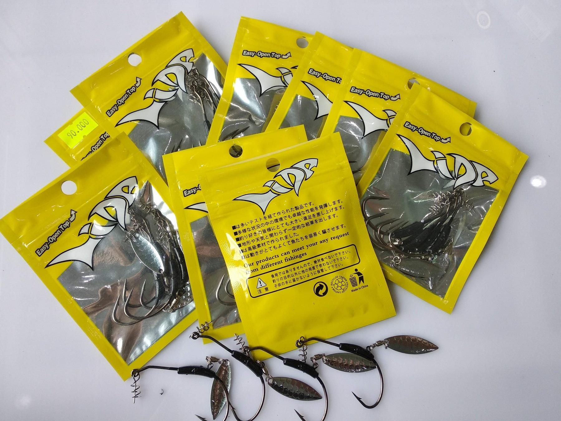 COMBO 2 TÚI LƯỠI CÂU MÓC MỒI MỀM 4G