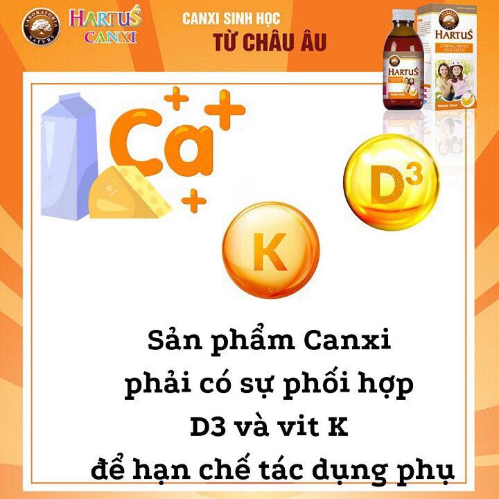 Hartus Canxi phát triển chiều cao tối đa