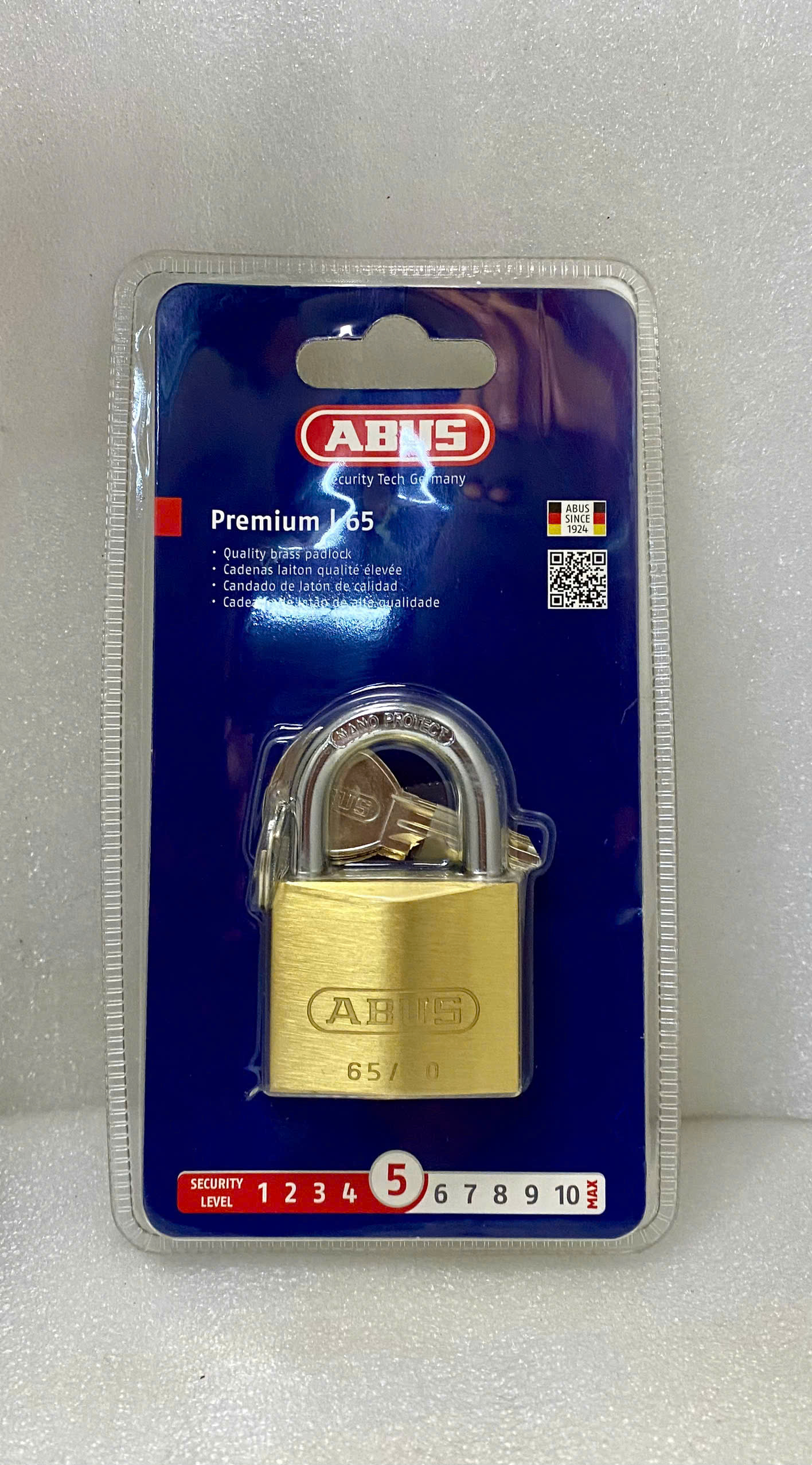 KHOÁ ABUS 65/40MM THAU BẤM
