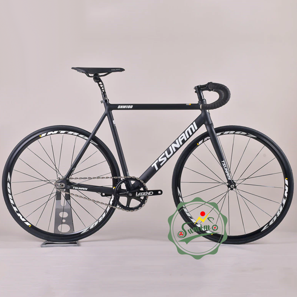 Sườn xe đạp fixed gear TSUNAMI SNM100 kèm phuộc