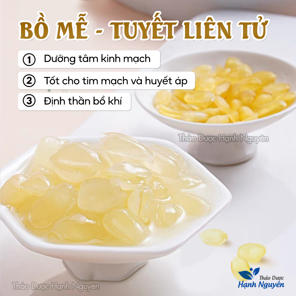 bồ mễ 100g, hạt tuyết liên tử, nguyên liệu nấu chè dưỡng nhan, giúp đẹp da, chống lão hoá