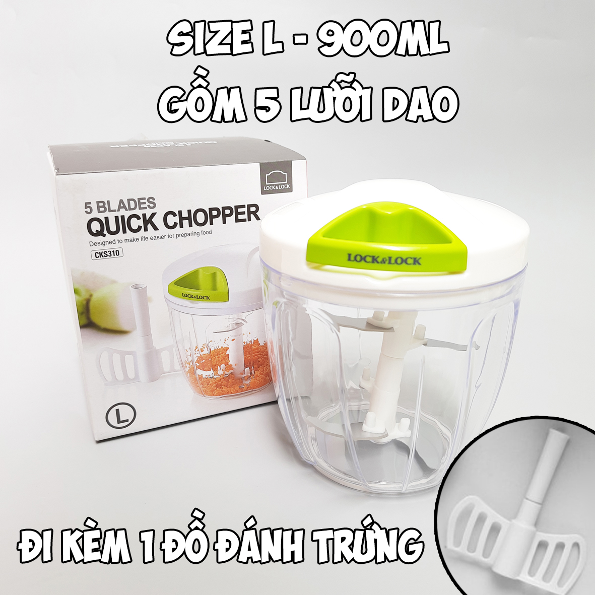 Dụng cụ xay nhỏ thực phẩm Lock&Lock các size