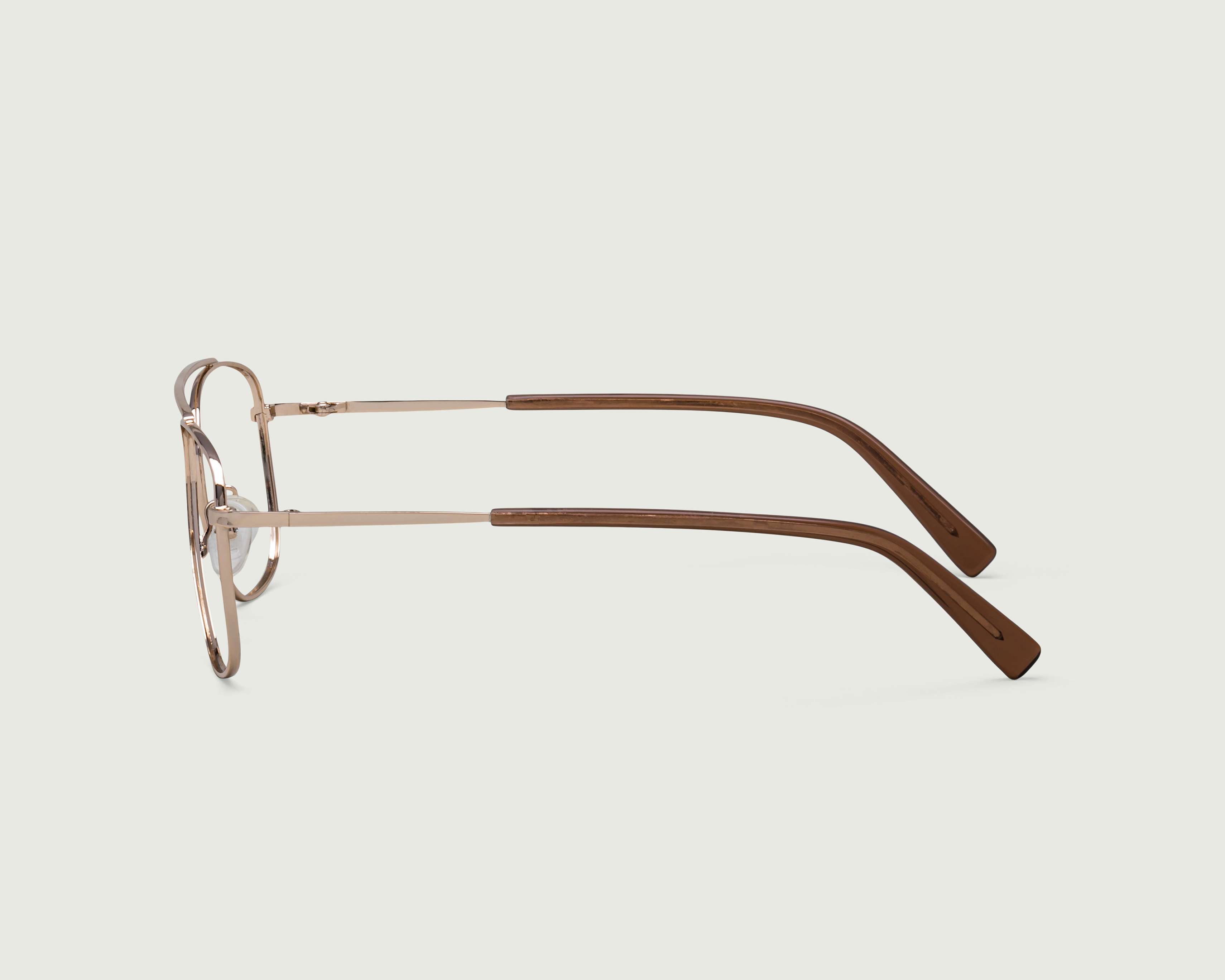 Gọng Kính Cận Sunnies Studios Phi Công Cliff White Gold