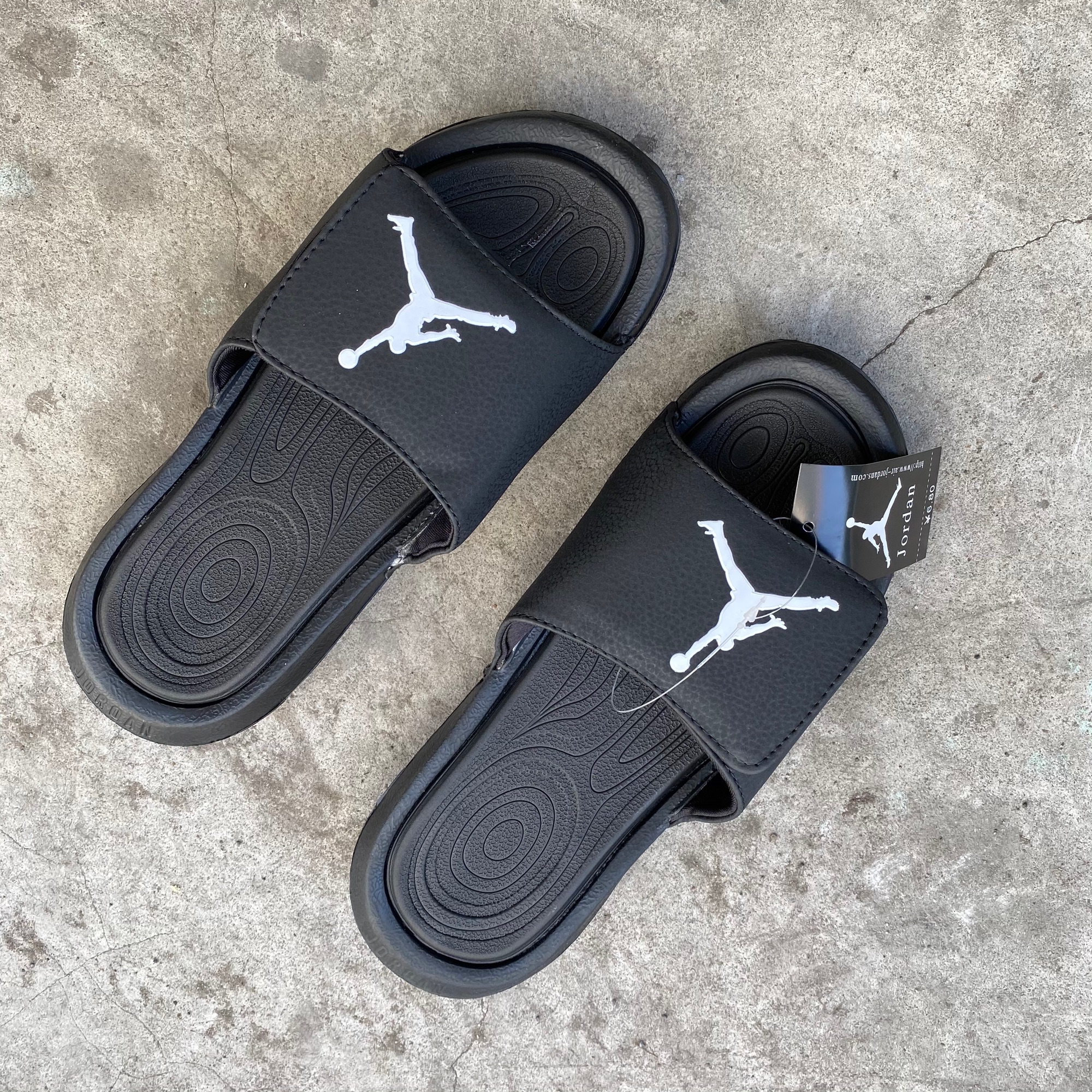 Dép  quai ngang siêu nhẹ jordan nam đen