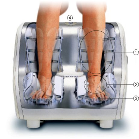 Máy massage bàn chân và bắp chân THRIVE, nội địa nhật
