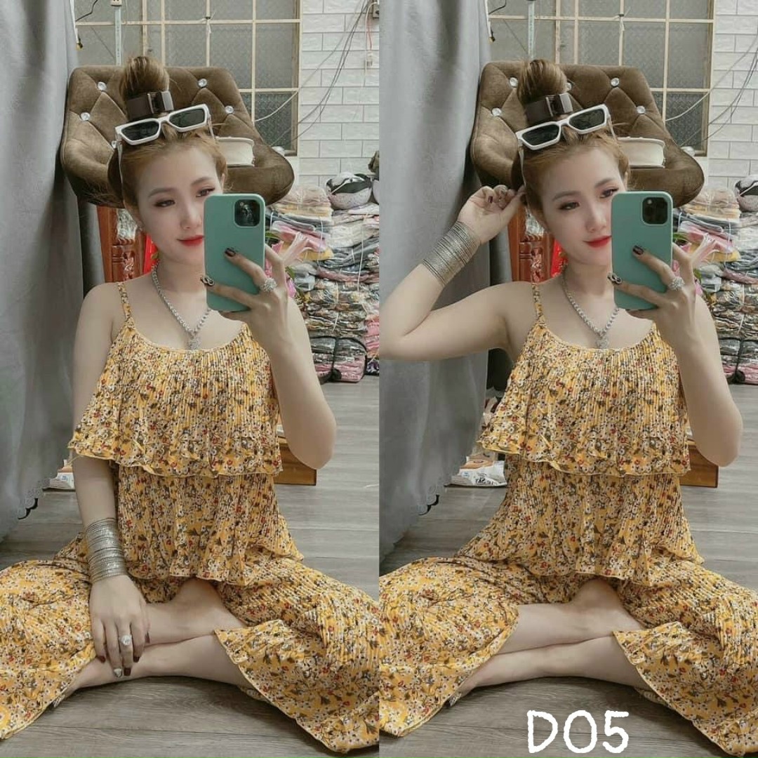sét lụa hoa cao cấp đủ màu xinh lung linh ld22