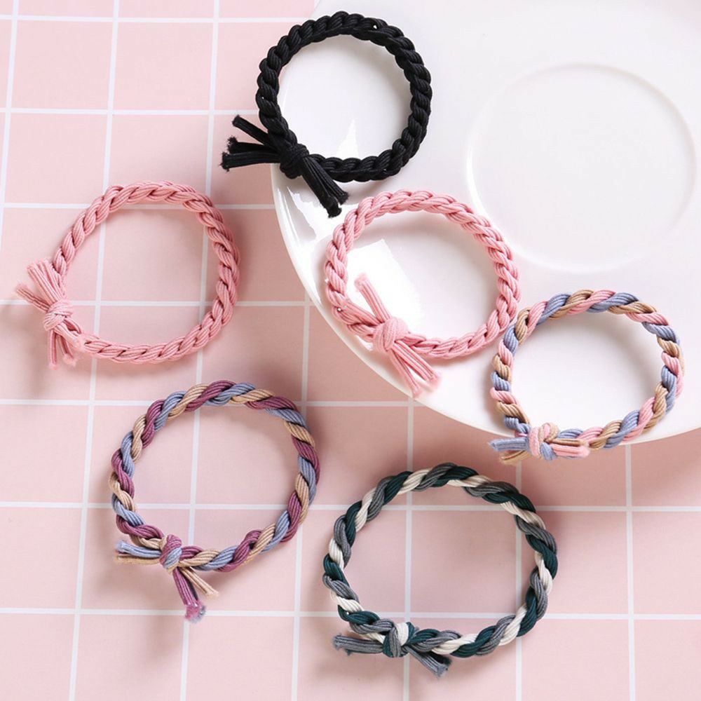 DÂY CỘT TÓC ĐAN MÀU - BỘ 05 DÂY