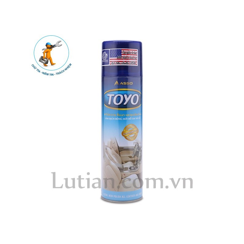 Chai xịt bóng đồ da và gỗ Toyo - 1 lọ