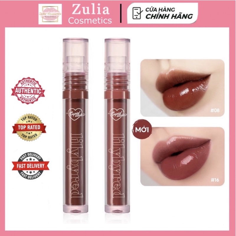 [FREE SHIP] Son Tint Bóng Lilybyred Glassy Layer Fixing Căng Tràn Môi 08