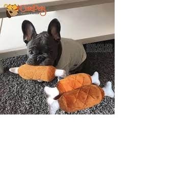 Đồ chơi Đùi gà bông bíp bíp cho Chó Mèo