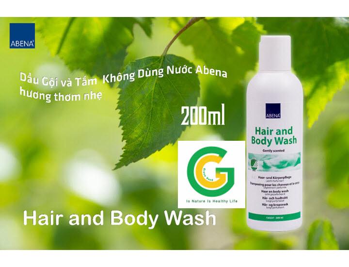 [HCM]Dầu gội khô và  sữa tắm khô Abena