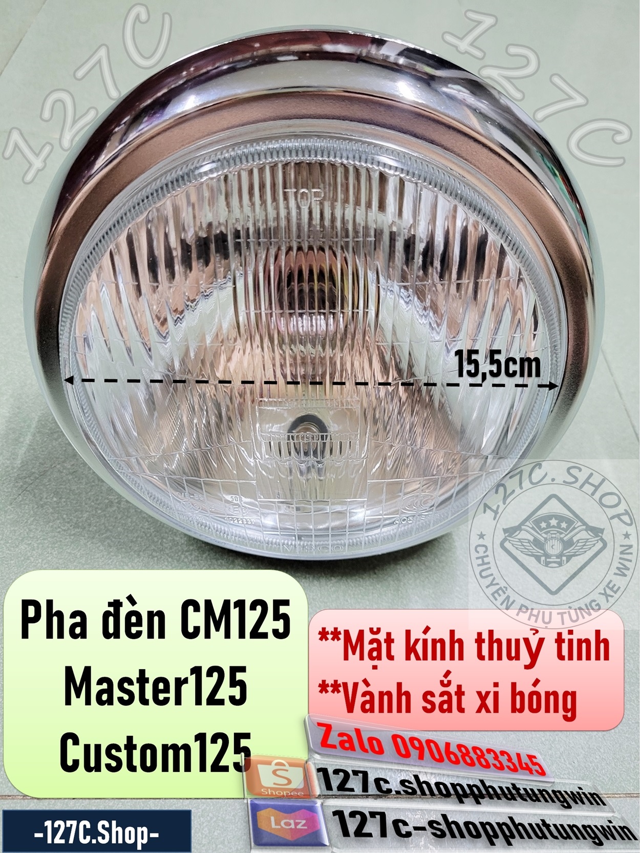 [HCM] Pha đèn Honda Master 125 Custom 125 CM125