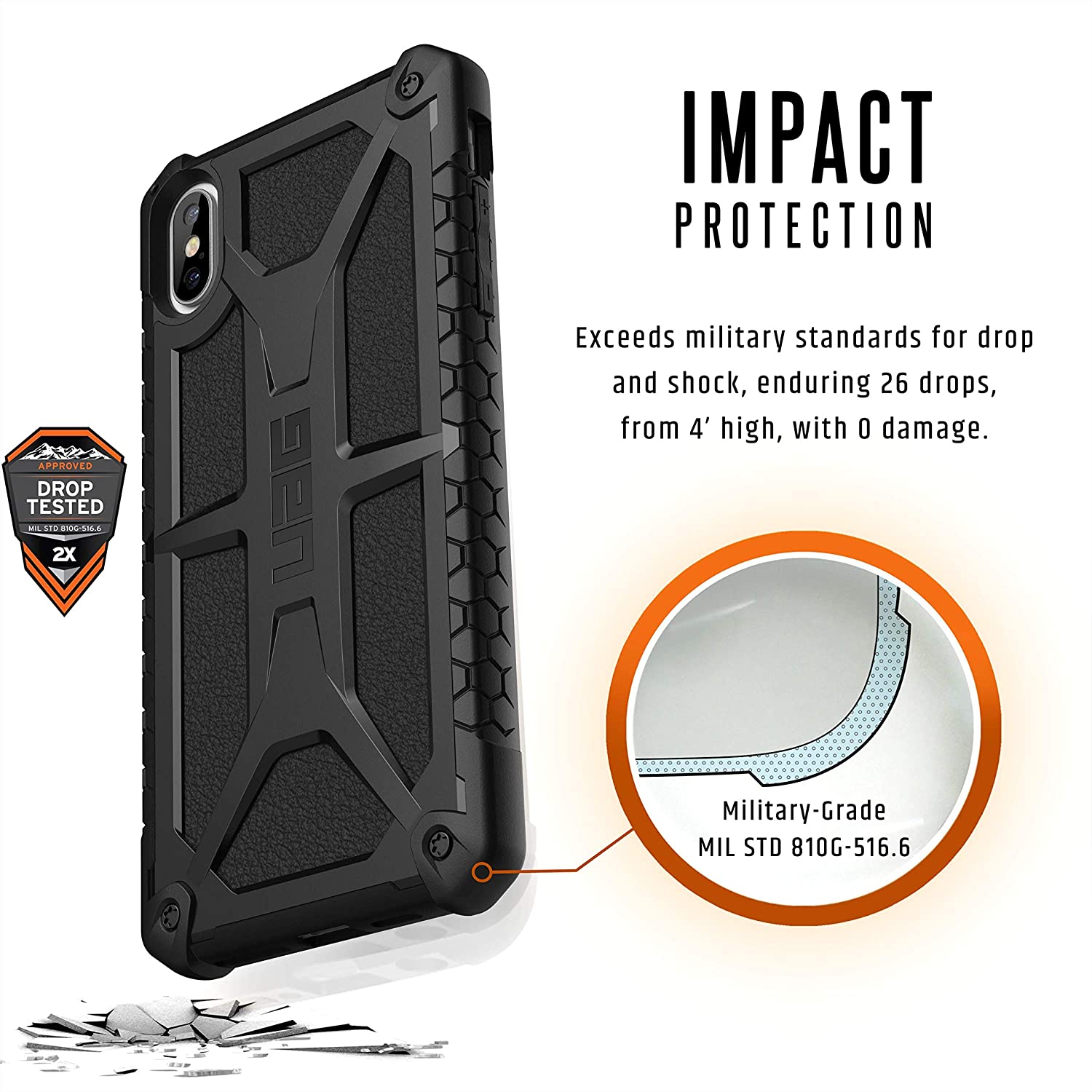 Ốp Lưng iPhone XS Max UAG Monarch - Hàng Chính Hãng