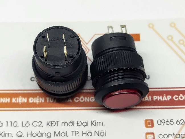 R16-503AD Nút nhấn tự giữ 16mm 3A 250V