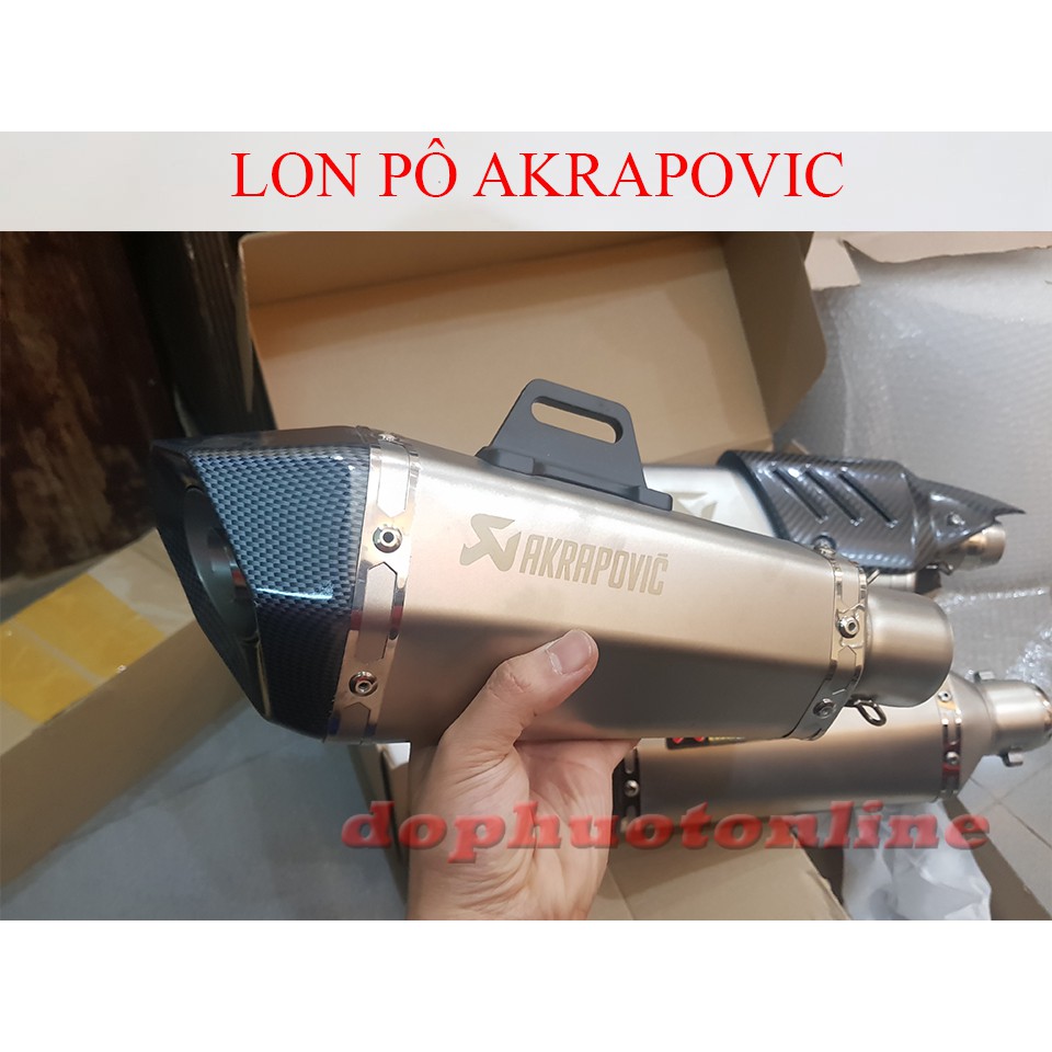 Pô Akrapovic Đùi Gà Bạc - Ak Đùi Gà 