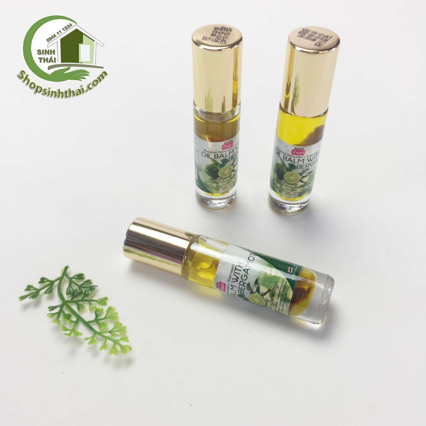 [HCM]Dầu gió lăn Thái Lan - dầu hít bạc hà chanh 10ml