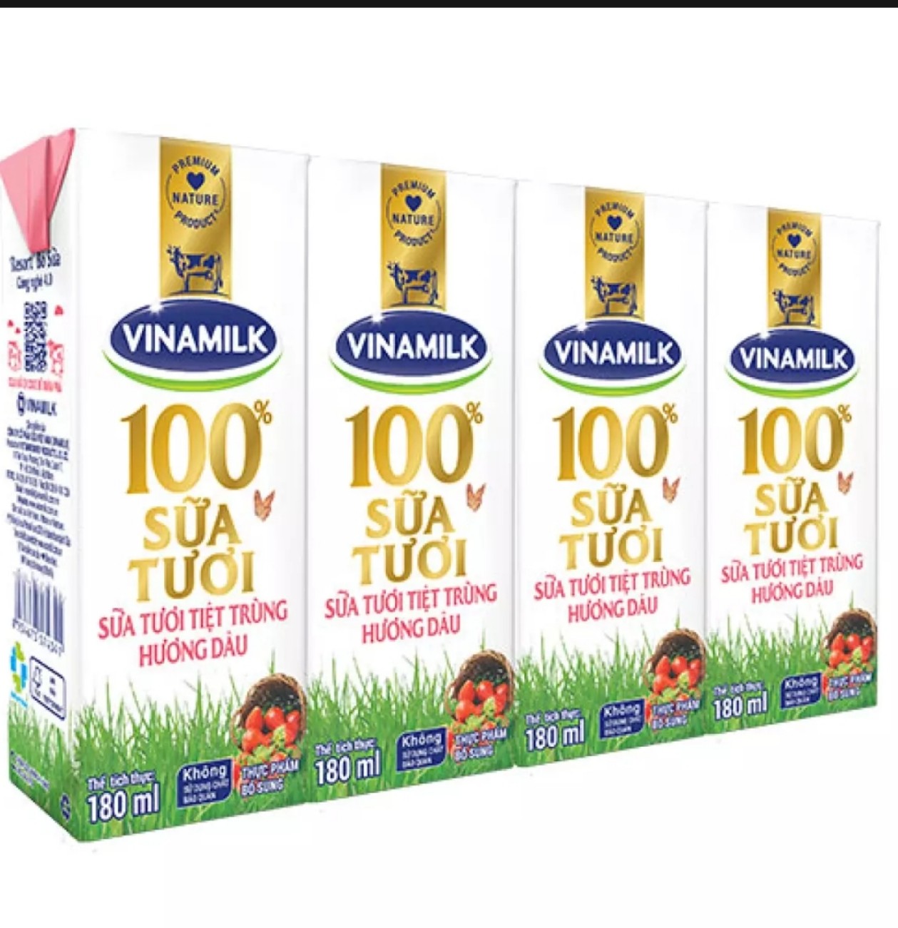 (HCM) LỐC 4 HỘP SỮA VINAMILK 180ML