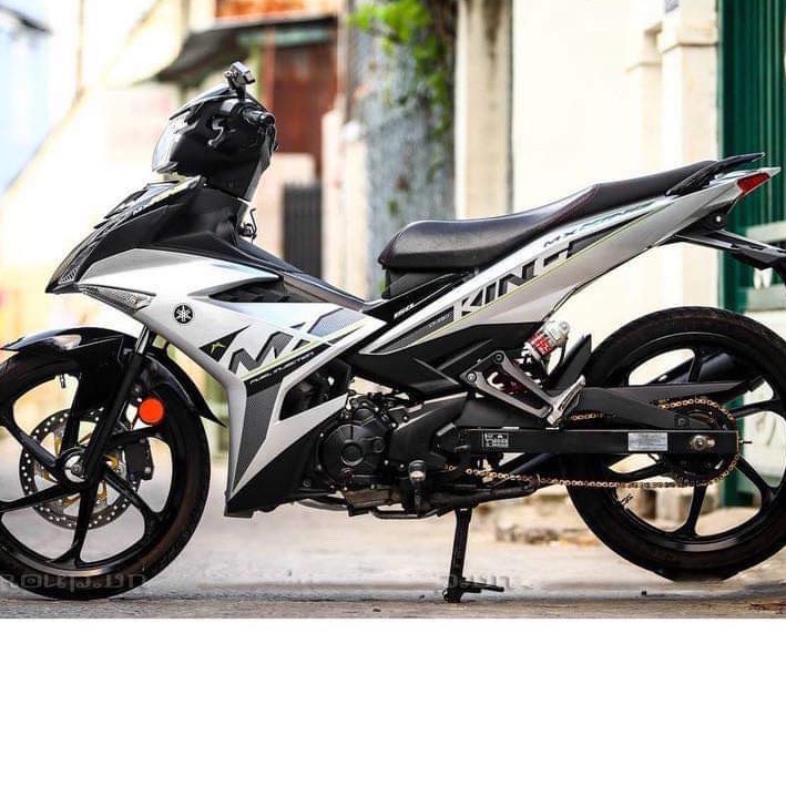 Tem rời exciter 150 mxking dán xe bạc