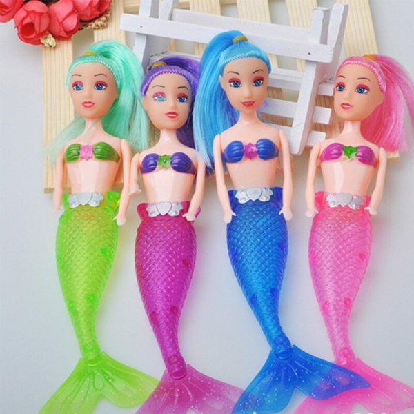Búp bê nàng tiên cá mini, nhiều màu sắc, đồ chơi tiện dụng cho bé yêu, thiết kế đẹp và dễ thuơng