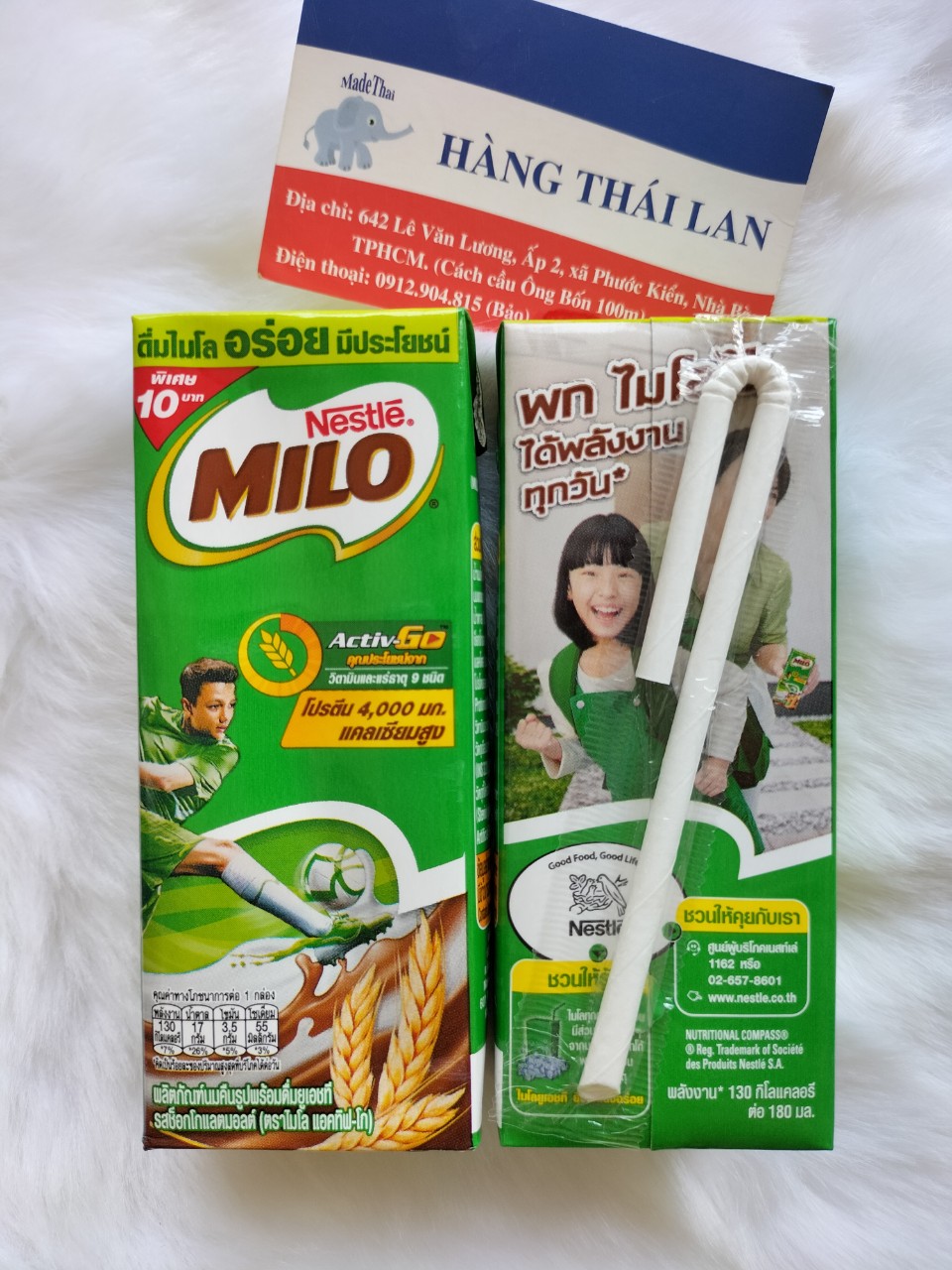 Lốc 8 hộp sữa Milo Thái Lan 180ml