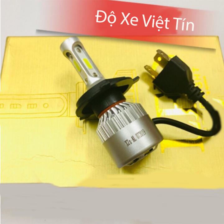ĐÈN PHA LED KC15 X7s 3 TIM H4 LED TRẮNG ( giá 1 chiếc) - Việt Tín