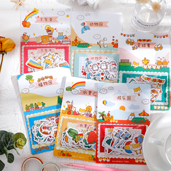 Set 40 Sticker Chủ Đề Vui Nhộn Trang Trí Planner - Case Sover