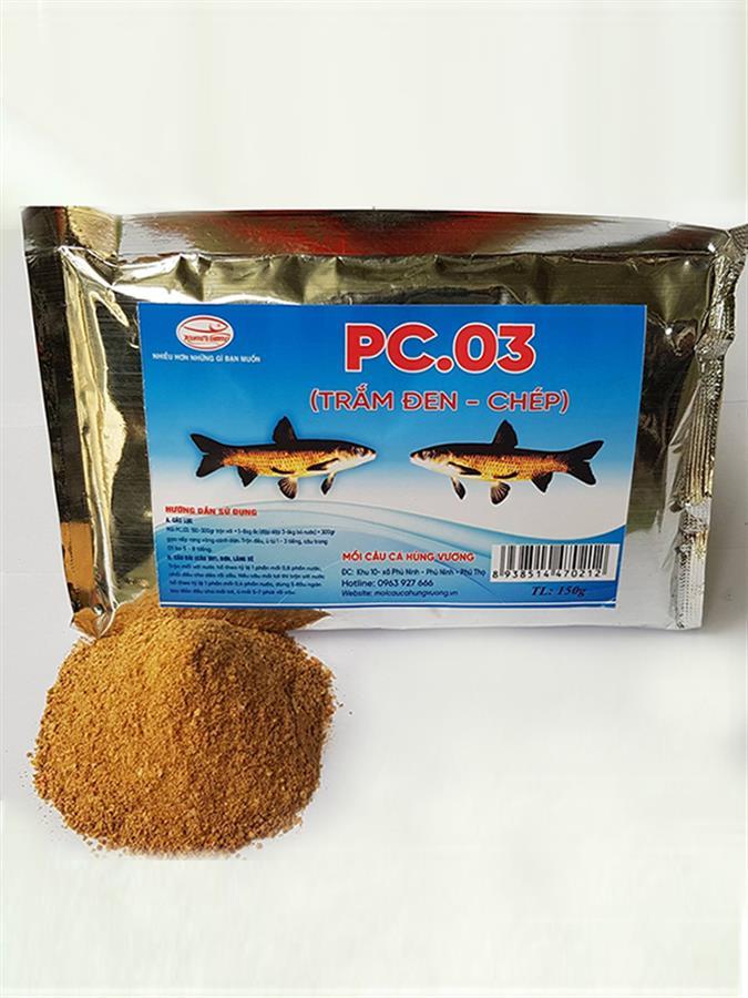 Mồi câu cá PC.03 - Câu cá Trắm đen - Chép