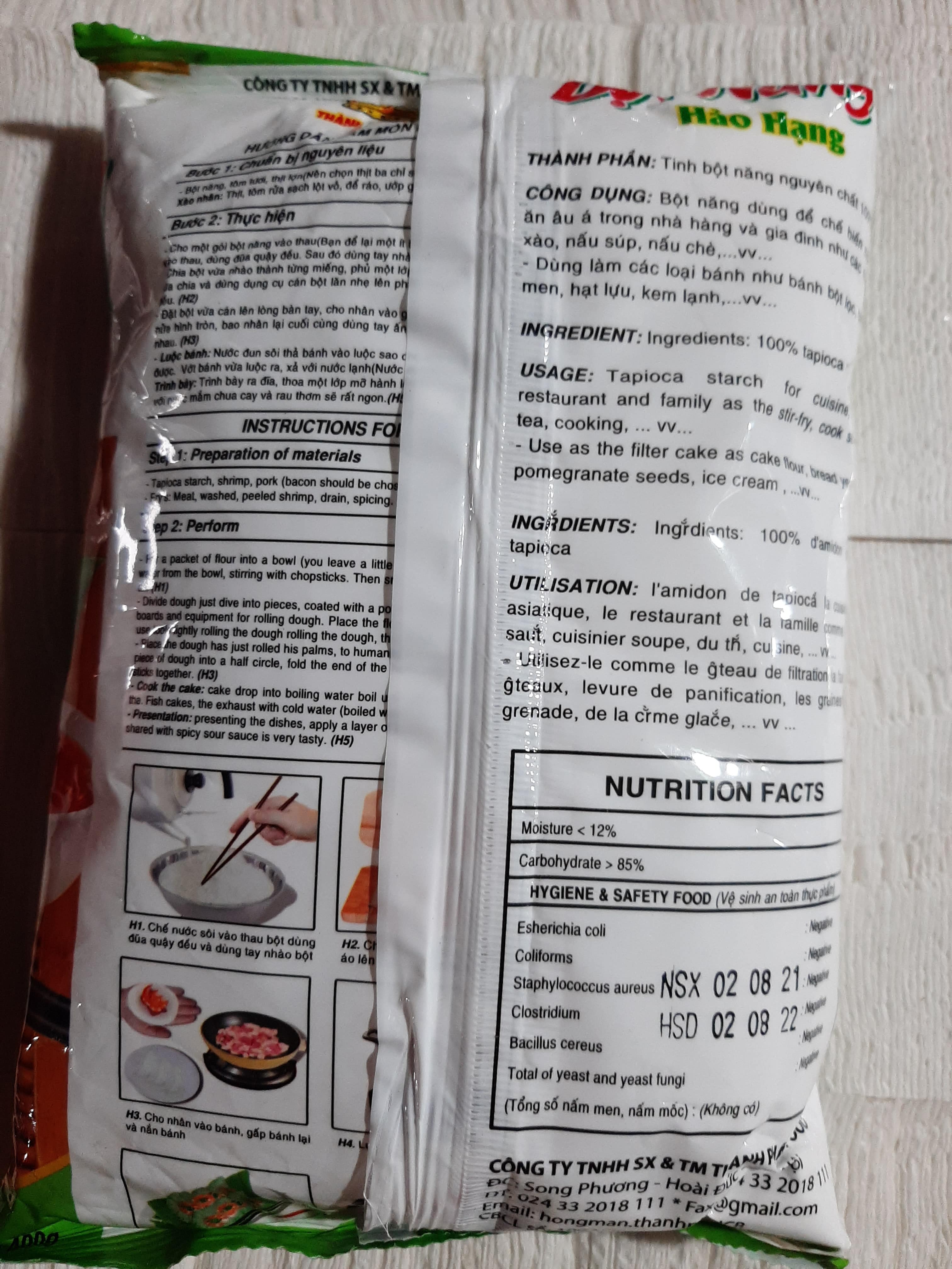 BỘT NĂNG THÀNH PHÁT 400G/1KG