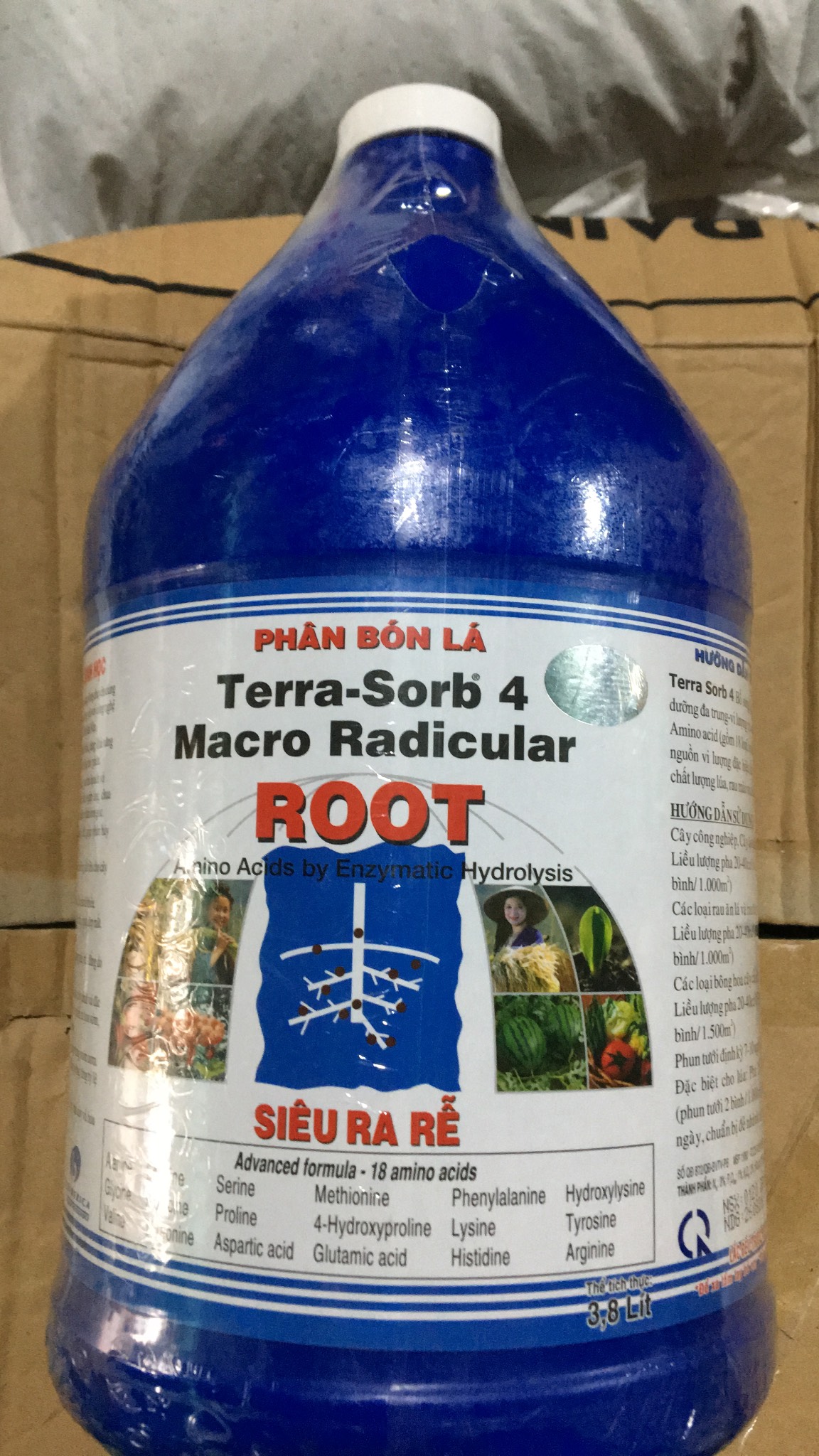 PHÂN BÓN HỮU CƠ Terra-Sorb 4 ROOT Can 3.8 Lít SIÊU RA RỄ
