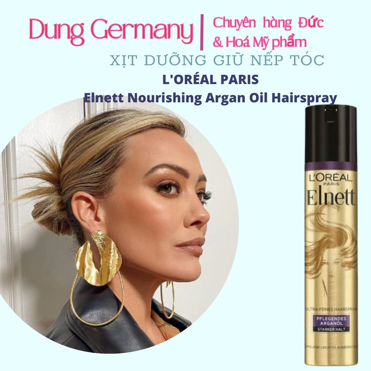 Xịt tóc giữ nếp L’OREAL ELNETT SATIN HAIRSPRAY - 250ml