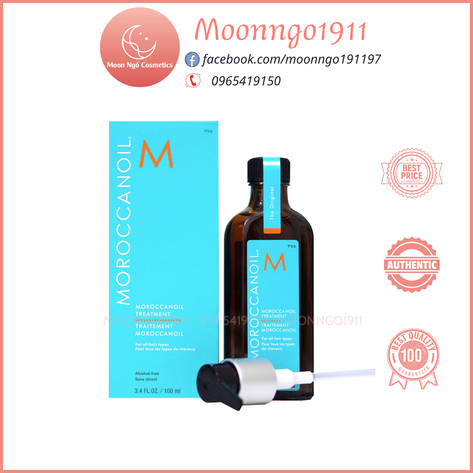 [Công ty]Tinh Dầu Dưỡng Tóc Moroccanoil 100ml