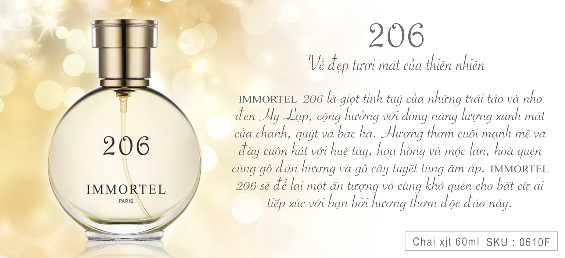 Nước Hoa IMMORTEL PARIS 4ML