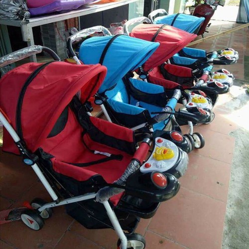XE ĐẨY 2 CHIỀU 3 TƯ THẾ GẤP GỌN CHO BÉ