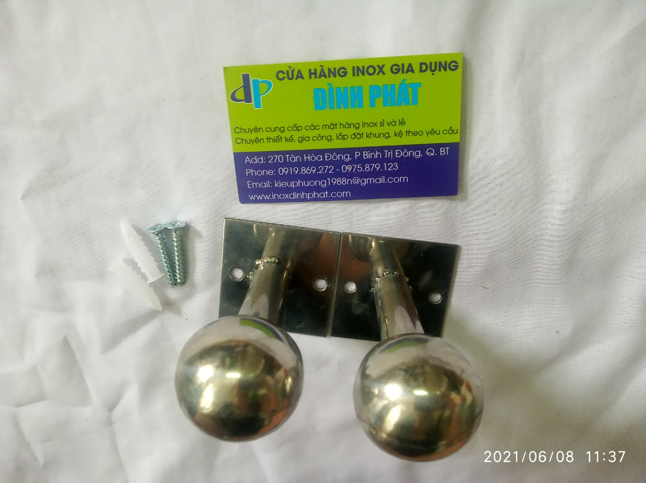 [HCM]bộ 2 cái bass bắt tường treo rèm phi 25