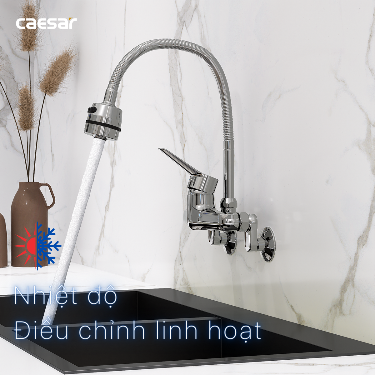Vòi Bếp Nóng Lạnh - K526C