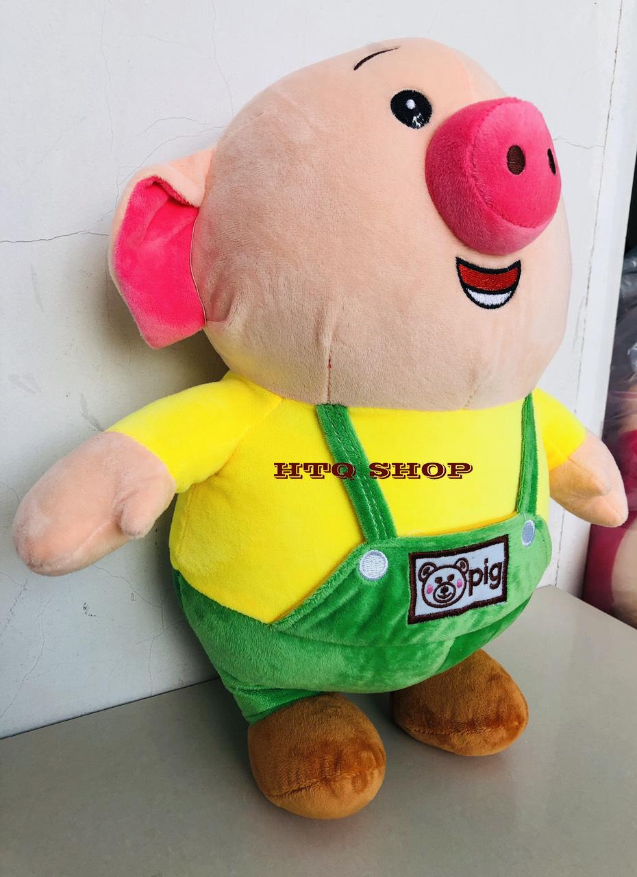 Gấu bông heo mặc yếm - 35cm