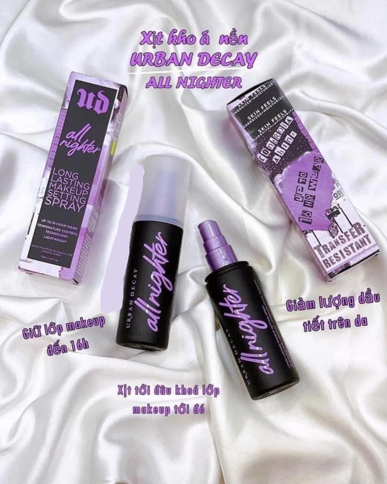 Xịt Khoá Nền Make Up Urban Decay All Nighter Long Lasting Makeup Setting Spray