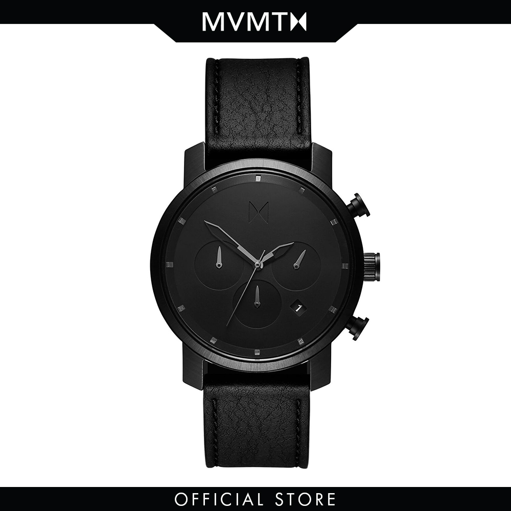 Đồng hồ Nam MVMT dây da 40mm - Chrono 40 D-MC02-BLBL