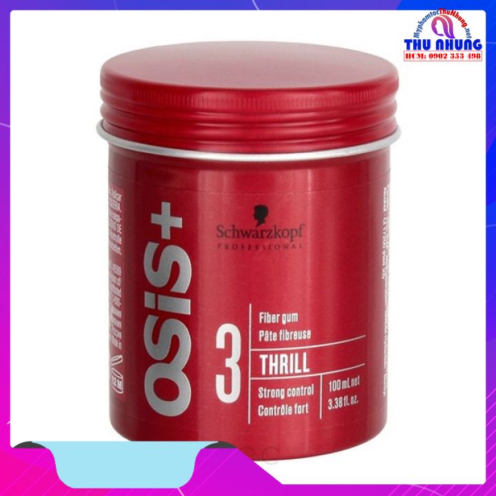 [+tặng mũ trùm][HCM]Sáp tạo kiểu tóc Schwarzkopf OSiS+ 3 Thrill 100ml