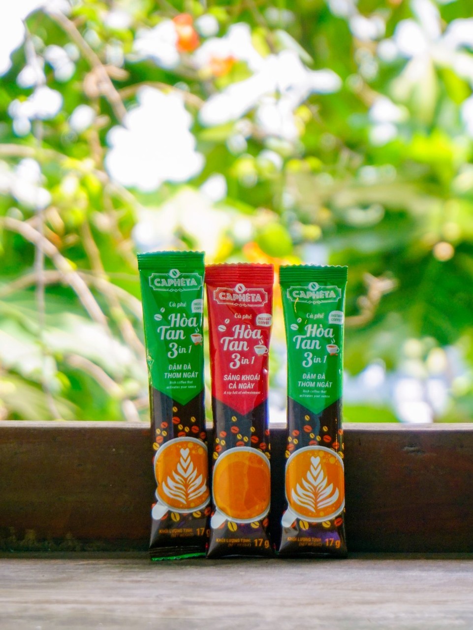 CAPHETA Cà phê hòa tan 3in1 (xanh) 340g