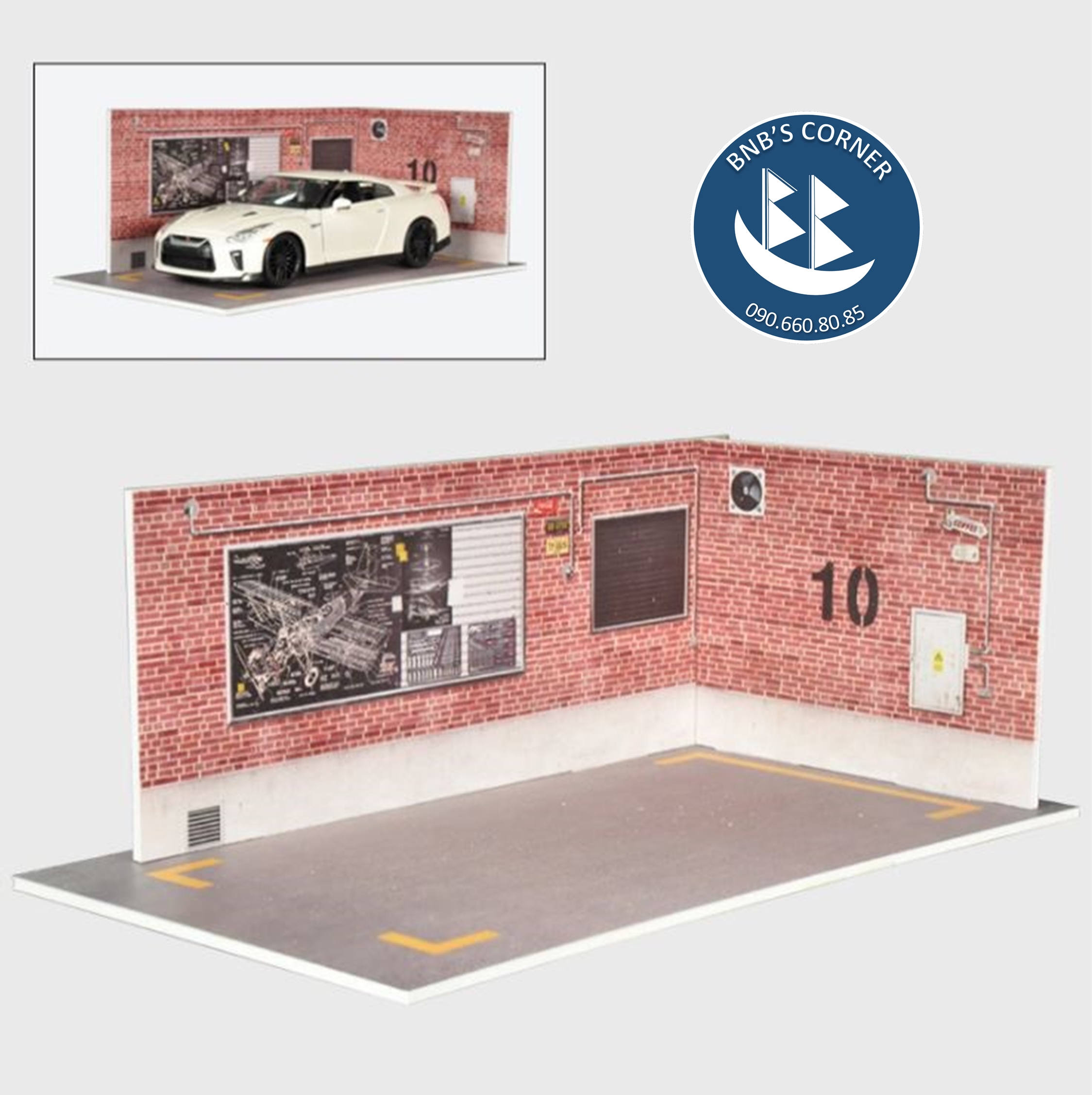 [BNB's Corner] Mô hình gara xe hơi tỉ lệ 1:24 bằng formex