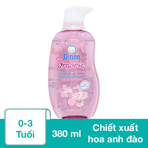 HCM - Tắm gội Dnee Pure Organic 380ml Thái Lan