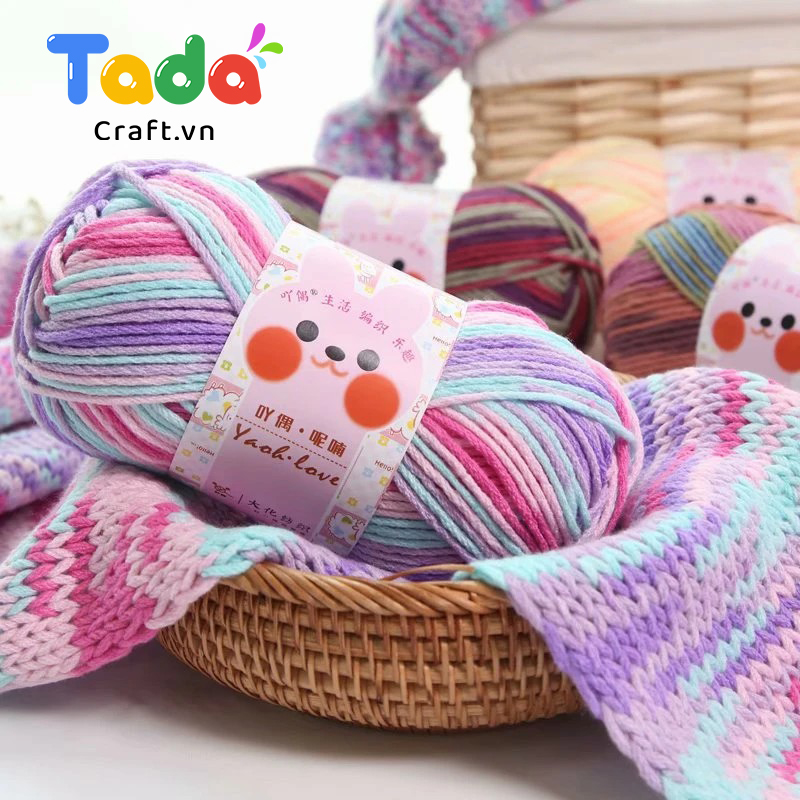 Len Yaoh Wool Love Bảng Màu Loang (cuộn 100gr)