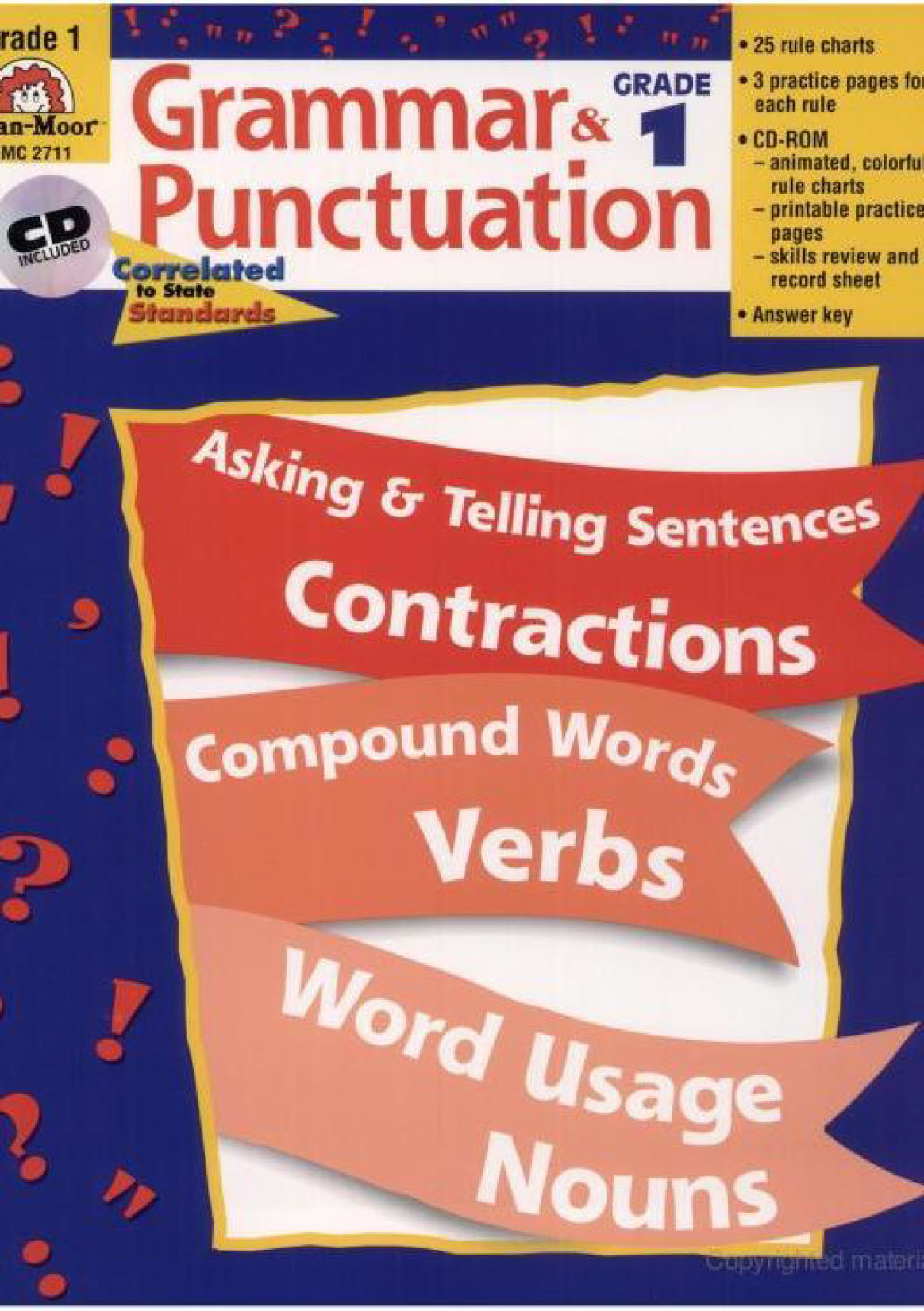 Grammar and Punctuation, Grade 1-6 (Sách đen trắng)