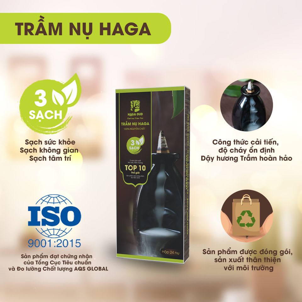 Trầm nụ HAGA 3 sạch