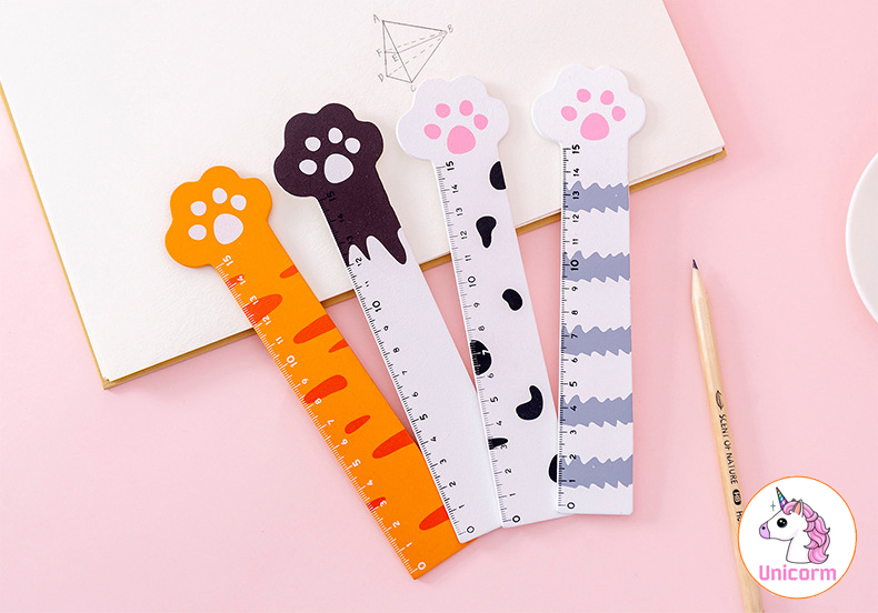Thước kẻ chân mèo cute emm emm